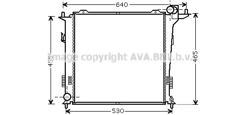 AVA QUALITY COOLING Радиатор, охлаждение двигателя HY2207